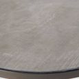 Table basse ronde OVIALA - Effet béton - 45 x 35 cm - Meuble de jardin-3