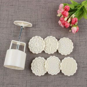 YAOGUI Moule à Gâteau De Lune En Plastique Maamoul Moyen-Orient - 4 Formes Pour Biscuits Et Bonbons