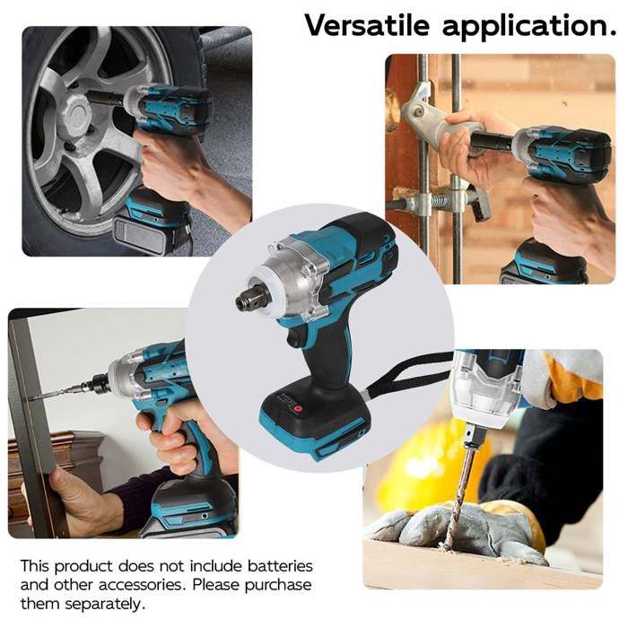 Clé à Chocs électrique Protmex 21V – 3500 Tr/min, Sans Balais, LED, 1200 Nm