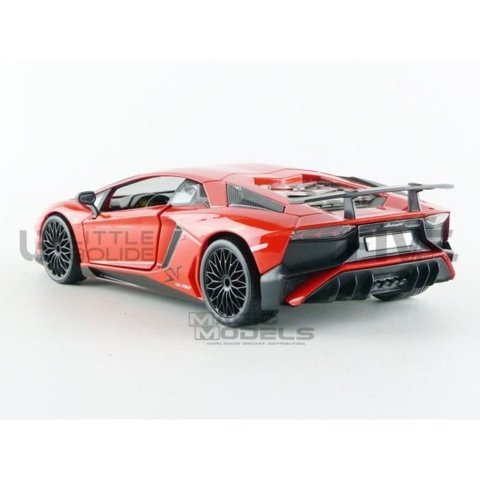 Bburago 1:24 Lamborghini Aventador LP 750-4 SV rouge 18-21079 modèle