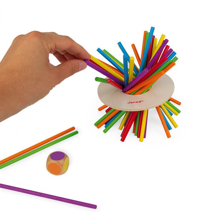 Janod - Juego de Habilidad Crazy Sticks - En Madera - Desde 3 Años, J02695