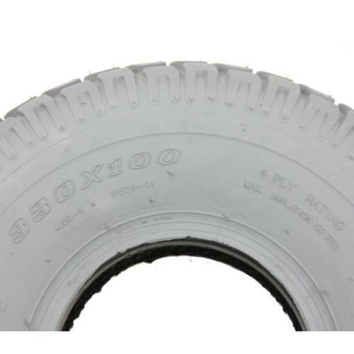 Gris Mobilité Pneus Scooter, 330 X 100, Bloc, Pneumatique, 400-5