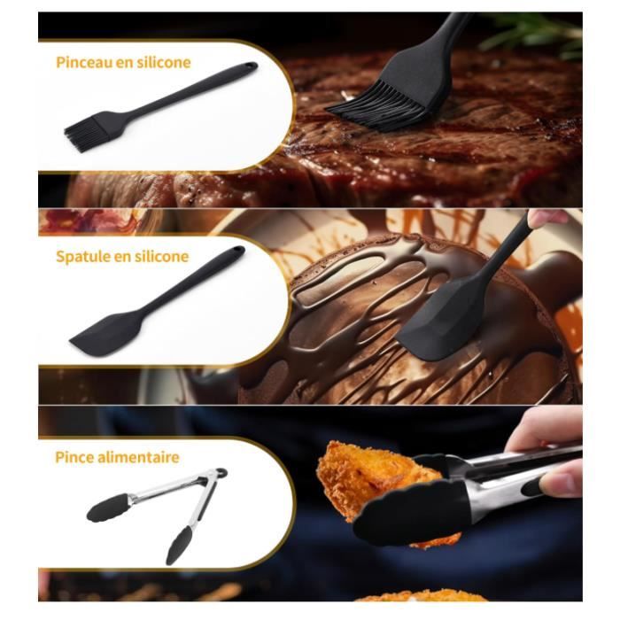 Zofory 15 Pièces Kit Accessoires Silicone Premium Pour Air Fryer Ninja Double Zone – Compatible AF300EU, AF400EU, AF451EU 7,6L-9,5L