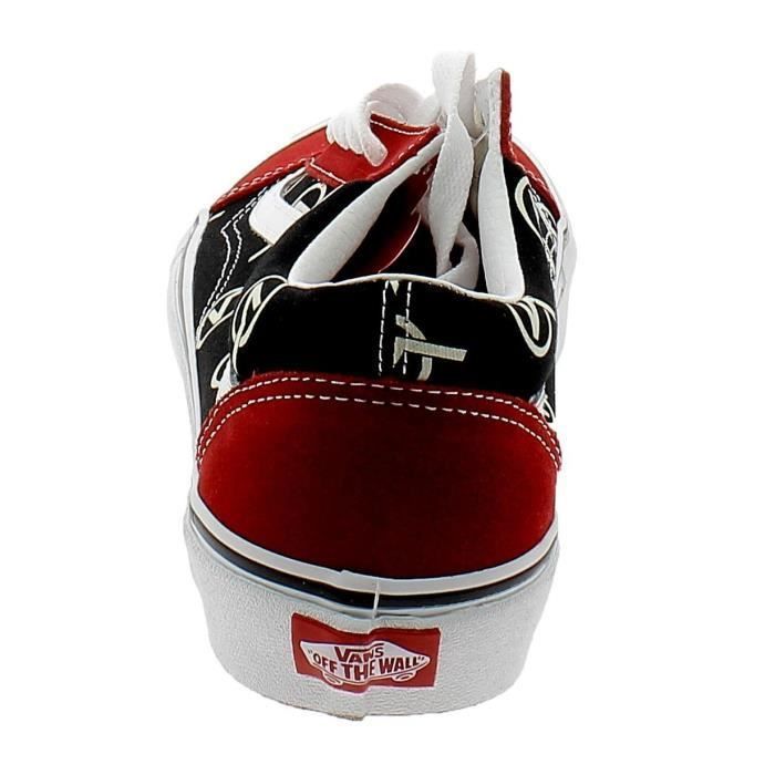Chaussure vans old deals skool rouge