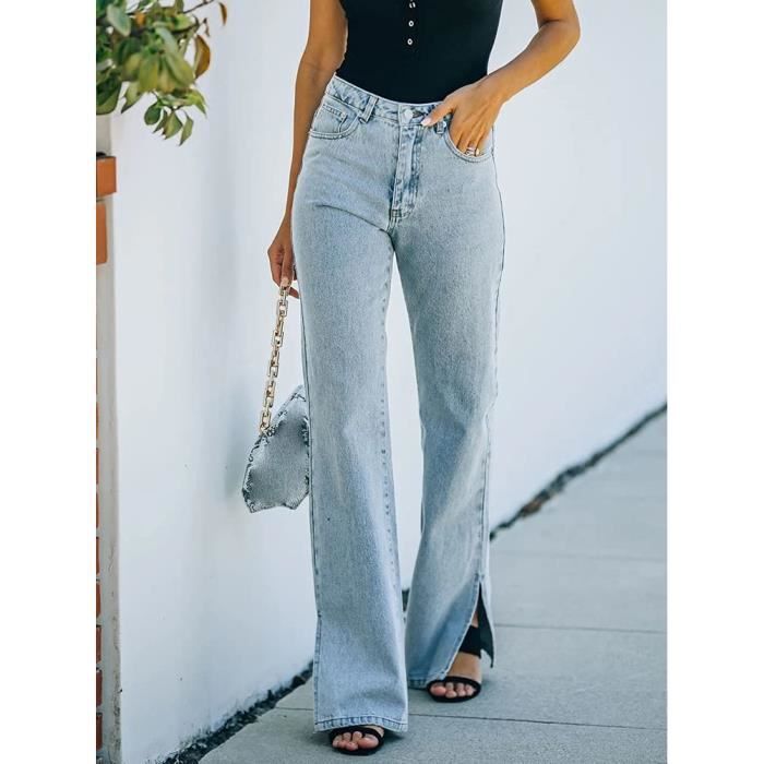Jeans femme on sale évasé