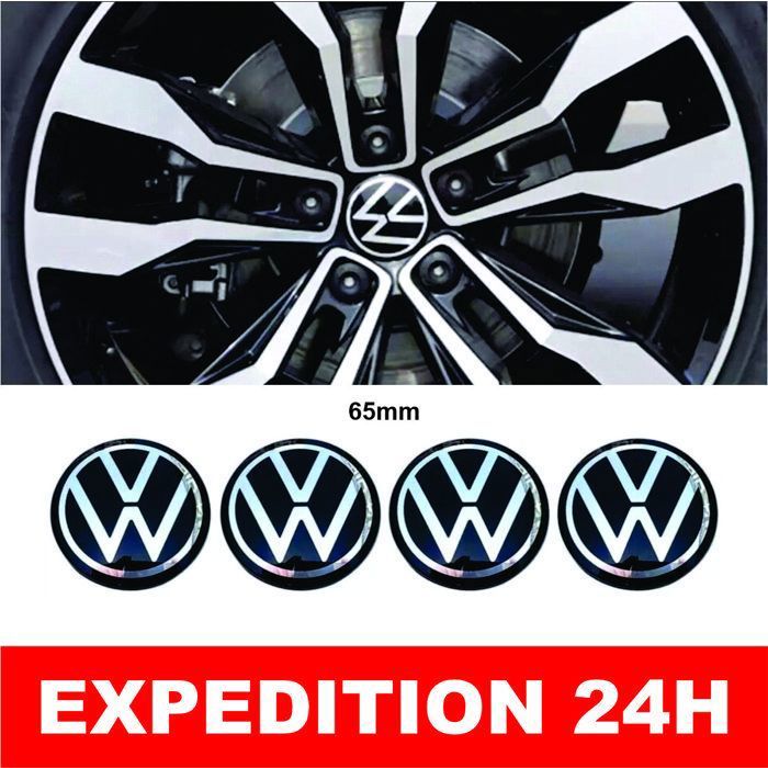 Coprimozzi SkinoEu Per VW - 65mm Nero, Compatibili 3B7 601 171 / 6U7
