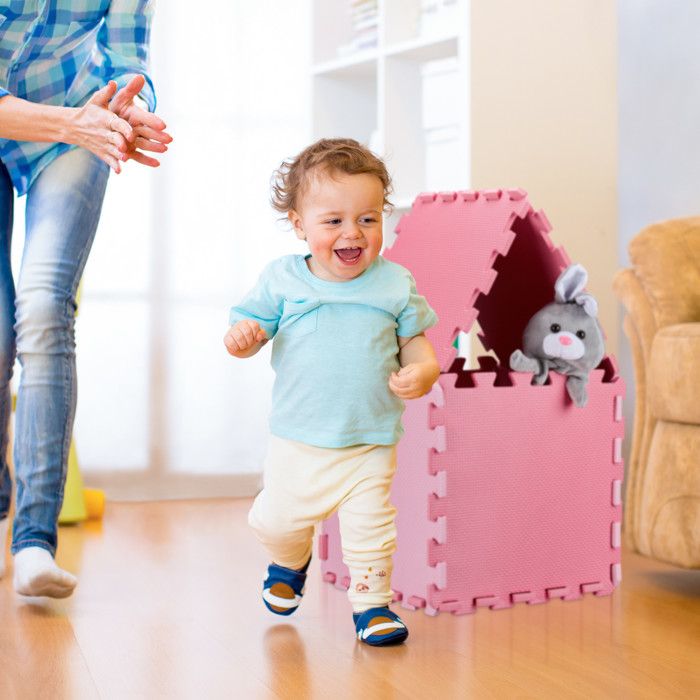 KEDIA Tapis de sol puzzle en mousse EVA pour enfants, 15.5*15.5cm, Alphabet et chiffres, peu