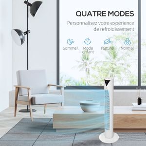 Ventilateur Colonne Silencieux, 102CM Ventilateur Tour avec Télécommande, 3 Vitesses de Vent, 3 Modes, Fonction Oscillation à 70°, Minuterie de 12H, Convient pour Maison/Bureau, Noir Ventilateur Colonne Silencieux, 102CM Ventilateur Tour avec Télécommande, 3 Vitesses de Vent, 3 Modes, Fonction Oscillation à 70°, Minuterie de 12H, Convient pour Maison/Bureau, Noir