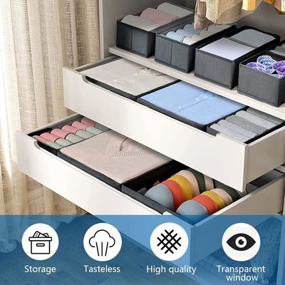 Boîte De Rangement De Tiroir Avec Compartiments Pour Jeans,Organisateur De Tiroir,Diviseurs De
