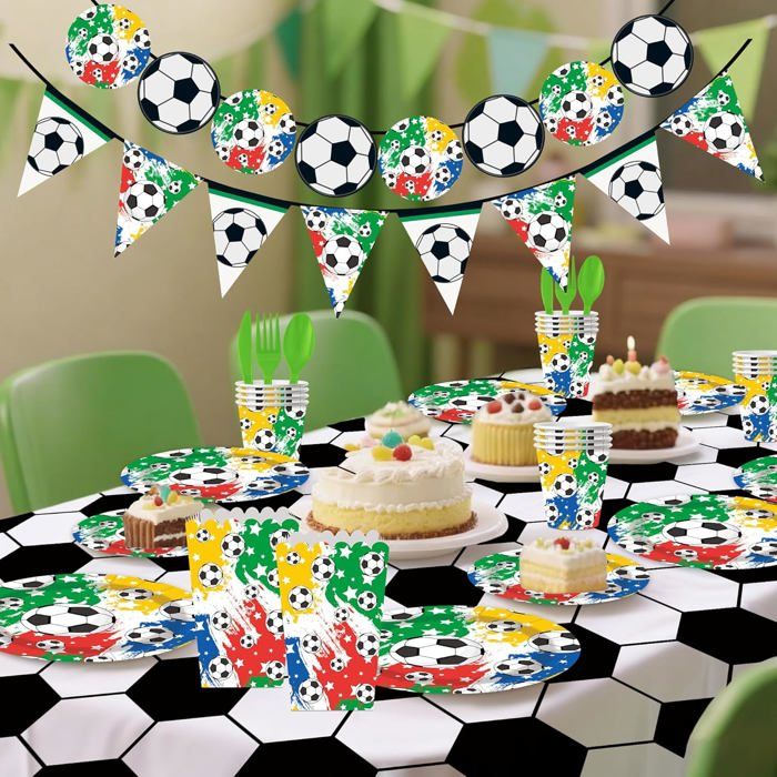 Kompanion Kit Fête Espace – 102 Pièces Pour 25 Invités – Bannière, Assiettes, Gobelets, Serviettes, Nappe – Thème Cosmique – Anniversaire Enfant Et Déco