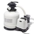 Pompe à sable - INTEX - 10m3/h - Filtre à sable - Electrique - Blanc-0