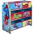 Super-héros Marvel Spider-Man - Meuble de rangement pour chambre d’enfant avec 6 bacs-0