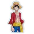 Lampe Teknofun One Piece Luffy - rouge/bleu/jaune - 40x1,5x22 cm-0