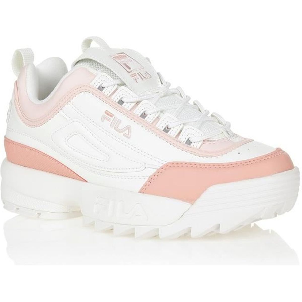 basket femme fila rose