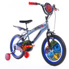 Vélo Enfant Marvel - Avengers - Roues 16" - Age 5-7 ans - 2 Freins - Stabilisateurs - Garde-Boue - Bleu - Produit HUFFY