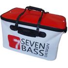 7 SEVEN BASS DESIGN Sac de transport BAKKAN SOFT Blanc et Rouge 40 - SEVEN BASS