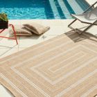 Tapis - NAZAR RUGS - NATURE - 120x170 cm - Effet jute - Blanc