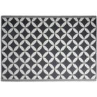 Tapis d'extérieur scandinave noir - CEMONJARDIN - 120 x 180 cm - Polypropylène recyclé