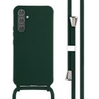 Coque en silicone avec cordon Samsung Galaxy A54 (5G) Vert foncé imoshion