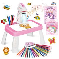Projecteur à Dessin Pour Enfants – Planche De Traçage Avec Pochoirs Et Stylos - 7