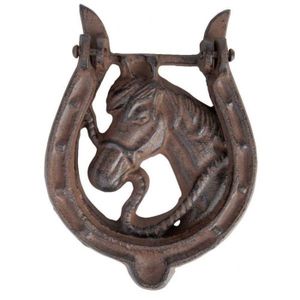 FER À CHEVAL - SPIRALE Heurtoir de porte fer à cheval