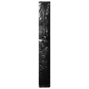 HOUSSE DE PARASOL Housses de parasol PE 250 cm avec fermeture éclair - DIOCHE - Noir - Résistant aux UV et à l'eau