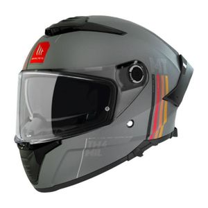 CASQUE MOTO SCOOTER Casque moto intégral double écrans / pinlock ready MT Helmets Thunder 4 SV Mil C2 - gris - XS (53/54 cm)