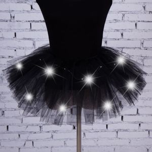 Tutu Jupes pour Femmes,Étoiles Paillettes LED Lumineux Tutu Adulte, Jupe  Ballet Danse Parties Déguisements Halloween Costume-Noir Noir - Cdiscount  Prêt-à-Porter