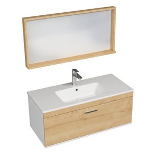 MEUBLE VASQUE - PLAN Meuble salle de bain simple vasque 1 tiroir RUBITE