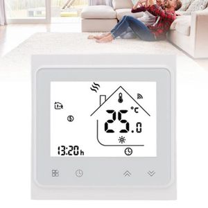 THERMOSTAT D'AMBIANCE RHO-Thermostat Contrleur de Température Intelligent avec écran LCD, Contrle WIFI et APP, Installation outillage thermostat