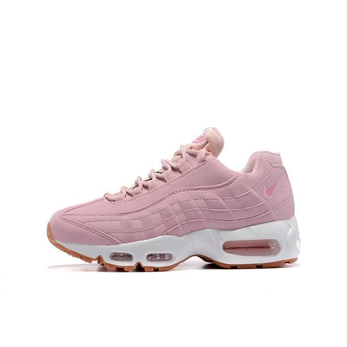 Jadeo asiático planes Nike Air Max 95 Chaussures de course Baskets Roses ROUGE - Cdiscount