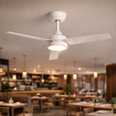 Ventilateur de Plafond avec Lumière Perenz 7189 B CT Blanc d. 132 cm, 3