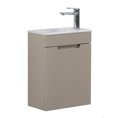 Meuble Lave-mains Badplaats Sinta – Noyer, 40x22x54 Cm, 1 Porte, Neuf