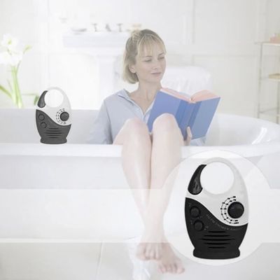 Radio de douche de salle de bain, mini radio AM FM étanche avec poignée supérieure, haut