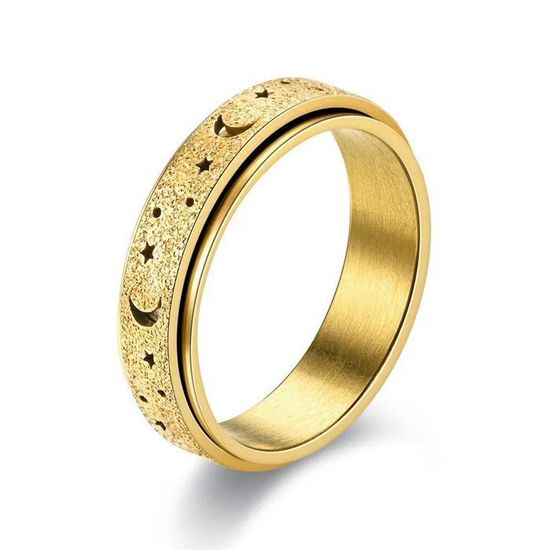 Bague Astres Lune et Etoiles Femme main image 1