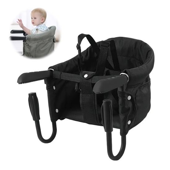 ROBUD - Chaise Haute Pour Poupée En Bois - Avec Ceinture, Plateau Et Repose-pieds - Pour Poupées Jusqu'à 45 Cm - Dès 3 Ans