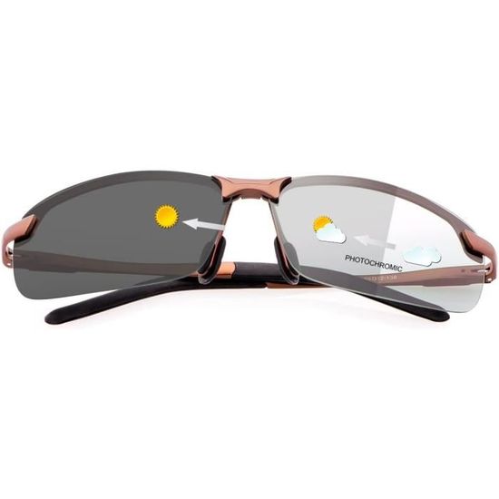 De Soleil Polarisées Pour Homme De Protection Photochromiques Pour Femme