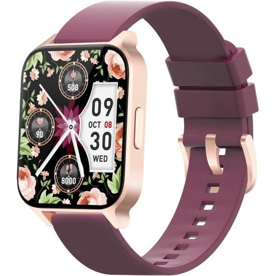 Montre Connectée Femme Smartwatch Sport Tactile Podometre  Cardiofrequencemetre Oxymetre Montre Intelligente Android iOS SMS – La  Boutique Diverse