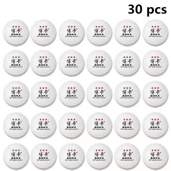 Balles de PING PONG 30 unités BLANC ,diametre 4cm pour Formation, débutant（COULEUR BLANC