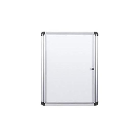 Tableau Blanc Magnétique Verrouillable Taille: 306 x 376 mm Bi-Office Vitrine d'Affichage Interieur Enclore Extra 1xA4 