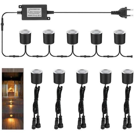 Lot De 10 Spots LED D'extérieur 100 W 6500 K/4000 K/3000 K à Intensité