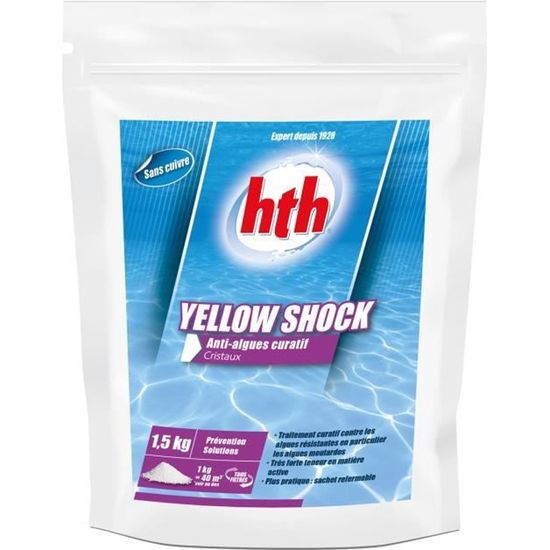 HTH YELLOW SHOCK Anti-algues moutarde 1,5 kg