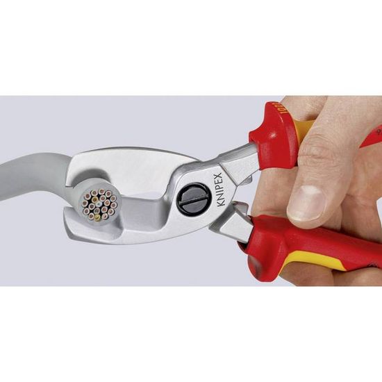 Pince Coupe-Câble Knipex - 165 Mm - Pour Câble Cuivre Et Aluminium - Robuste Et Précise