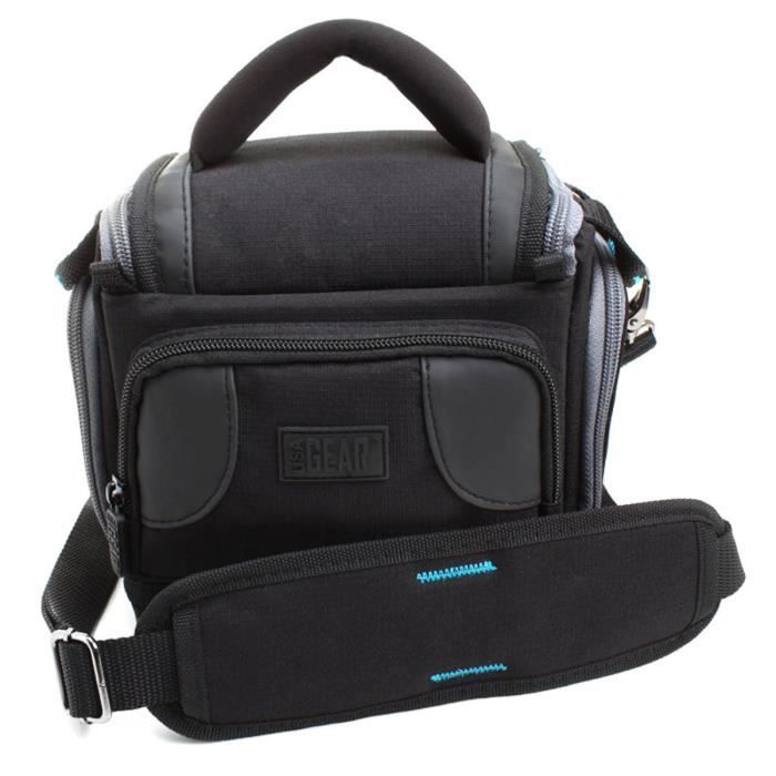 USA GEAR Venture DX Sacoche Appareils photo numériques réflex, Canon EOS 100D, 700D, 1200D/ Nikon D5300, D3200 et plus