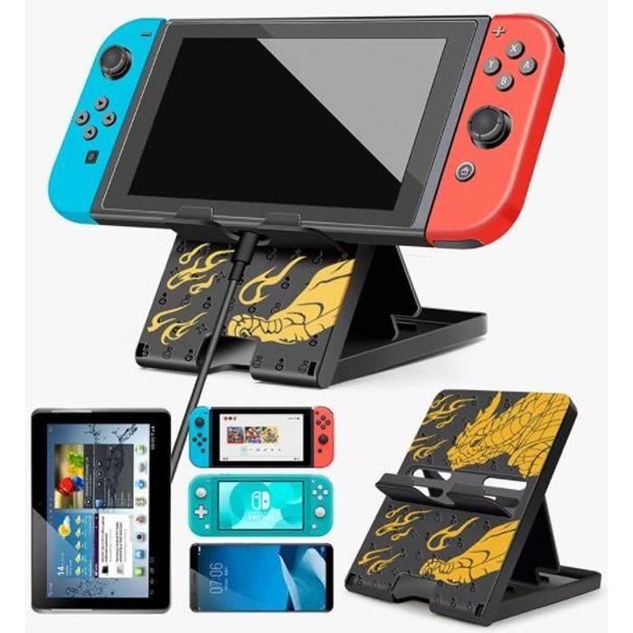 Support pour Nintendo Switch / Lite Support d'hôte de jeu,pour smartphone / tablette - Noir