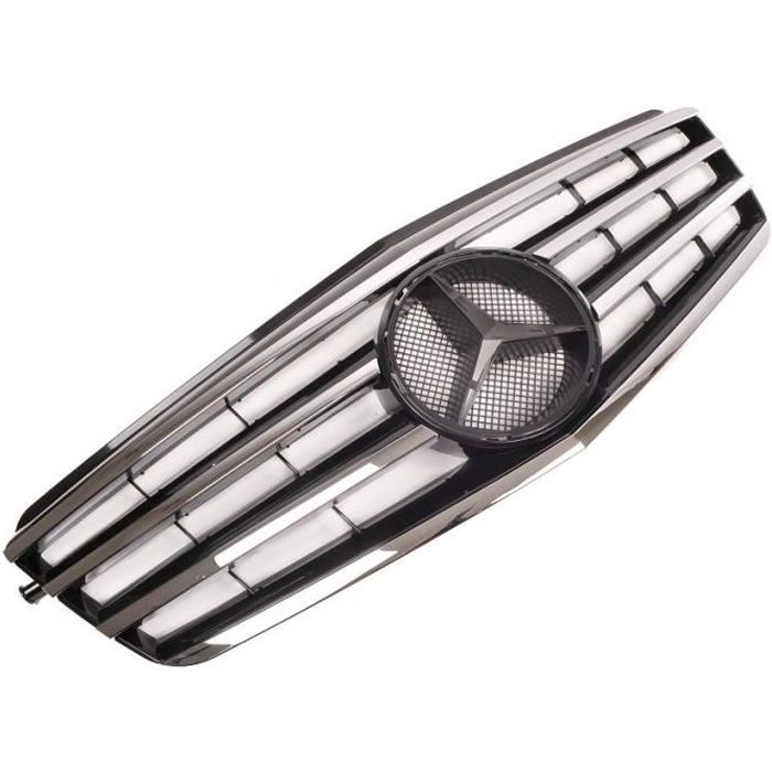 CALANDRE CHROME ET NOIR MERCEDES CLASSE E W212 PHASE 1 DE 03/2009 A 02/2013