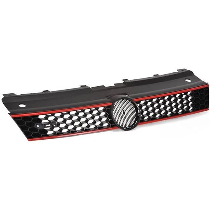 CALANDRE GTI NOIR BRILLANT POUR VW POLO 6R A PARTIR DE 08/2009 A 09/2014