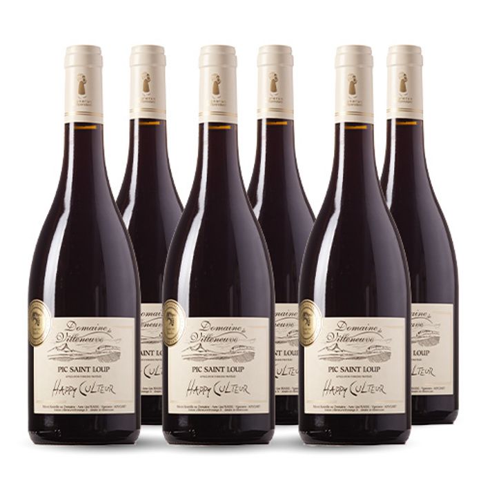 Domaine de Villeneuve Happy Culteur Réserve Pic Saint Loup Rouge 2020 6x75cl