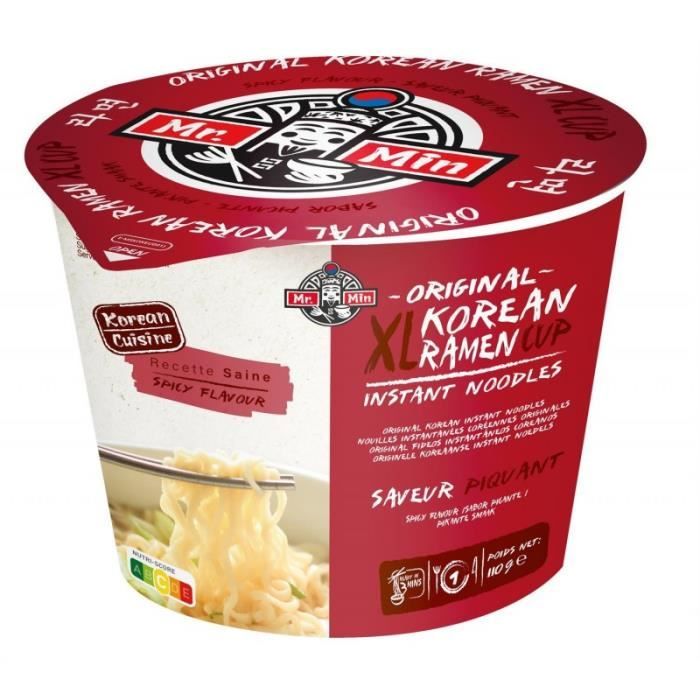 MR MIN - Ramen Piquant Cup Xl 110G - Lot De 4