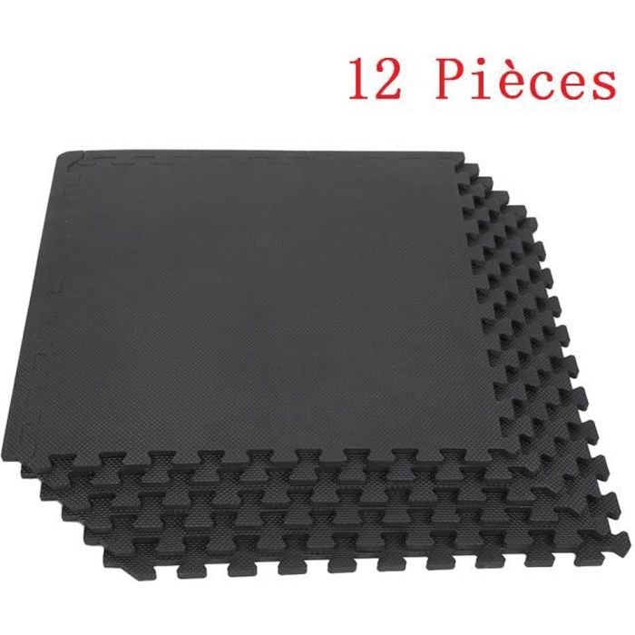 12 Dalles Tapis de protection en mousse - épaisseur 1 cm